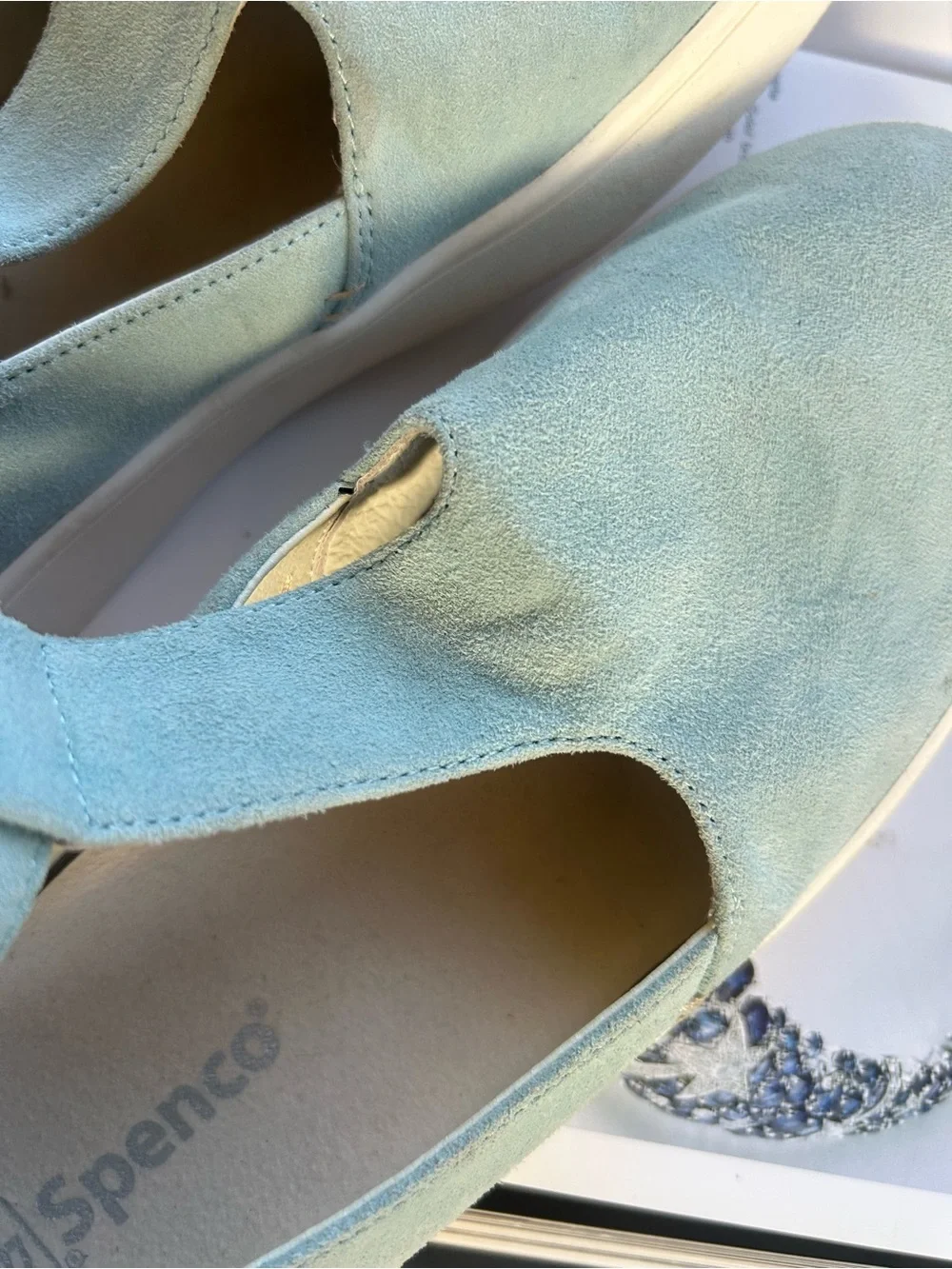 Women’s Mint Suede Slip-On Platform Sneakers 9.5